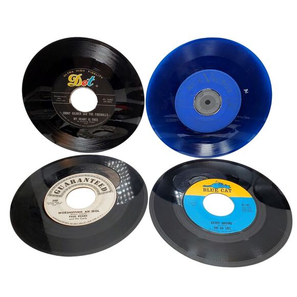 Junk Lot of 20 Vinyl Records 45 rpm 2 8 Tracks Variety Mixed Media Artists Music - Picture 6 of 16